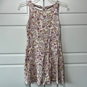 Old Navy Girls‎ Floral Print Sleeveless Dress Youth L 10 12 Cotton
